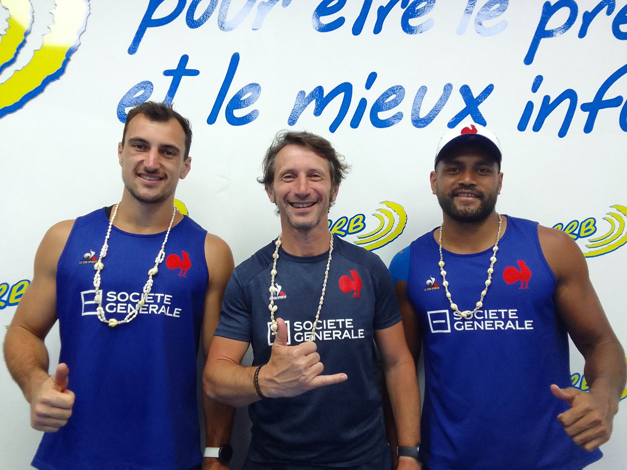 L’équipe de France de rugby a 7 dans les studios de RRB