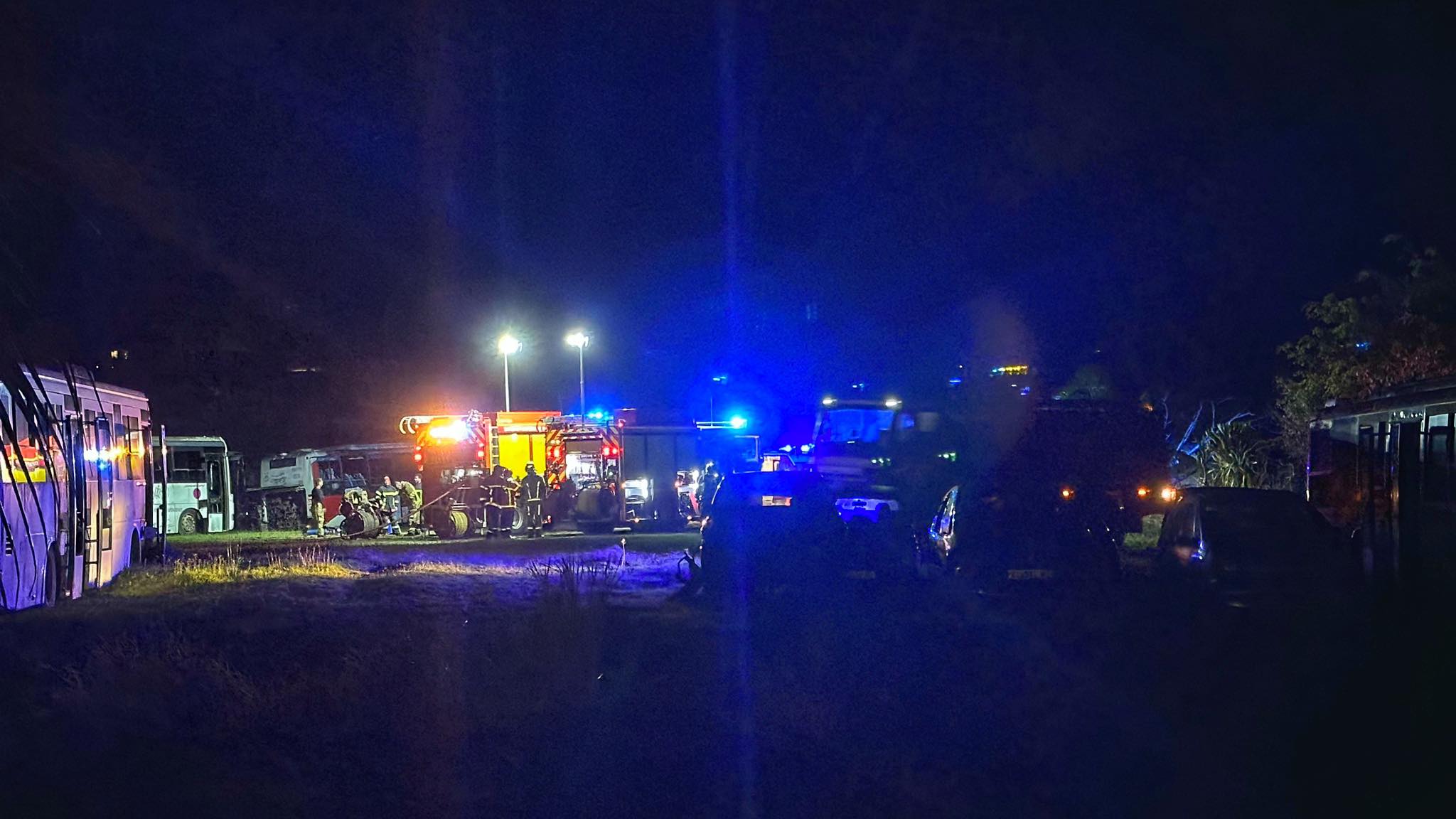 Un feu dans un dépôt de bus de Normandie