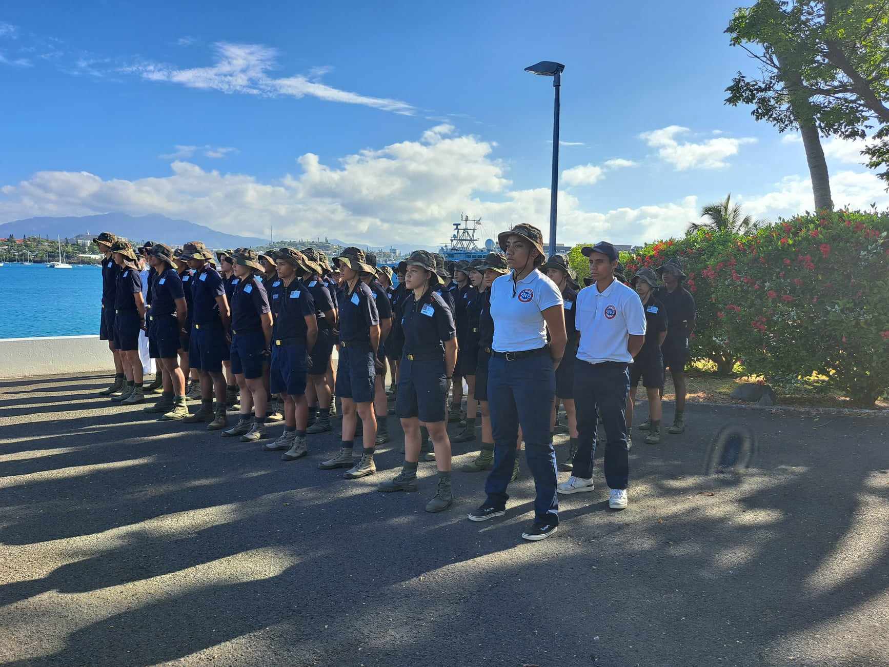 Nouvelle Préparation Militaire Marine sur la base navale.