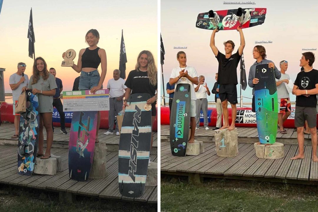 Kitesurf freestyle : Antoine Ollivier et Phoebe Rocher sacrés au mondial junior