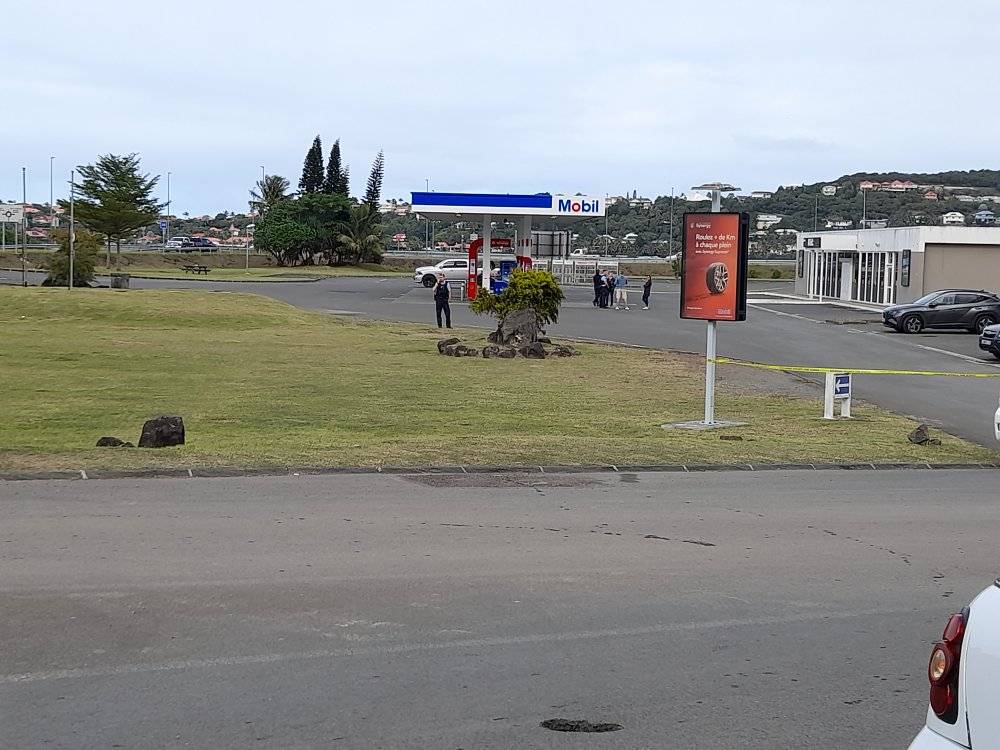 Braquage à la station-service Mobil de la Conception