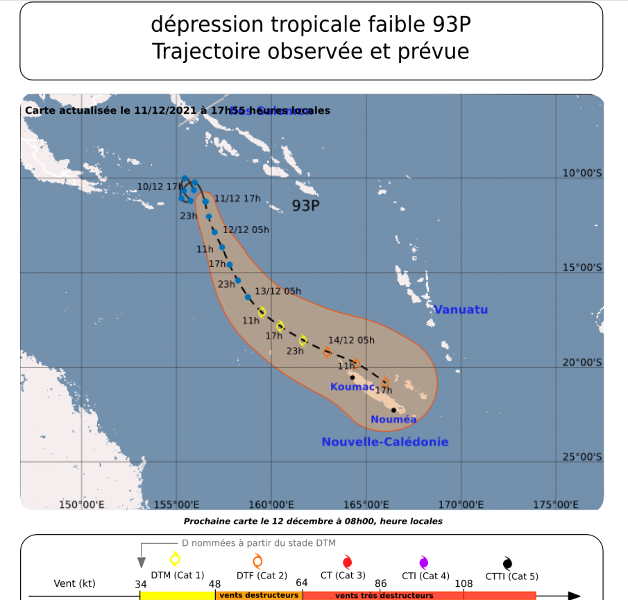 Phénomène météo en approche