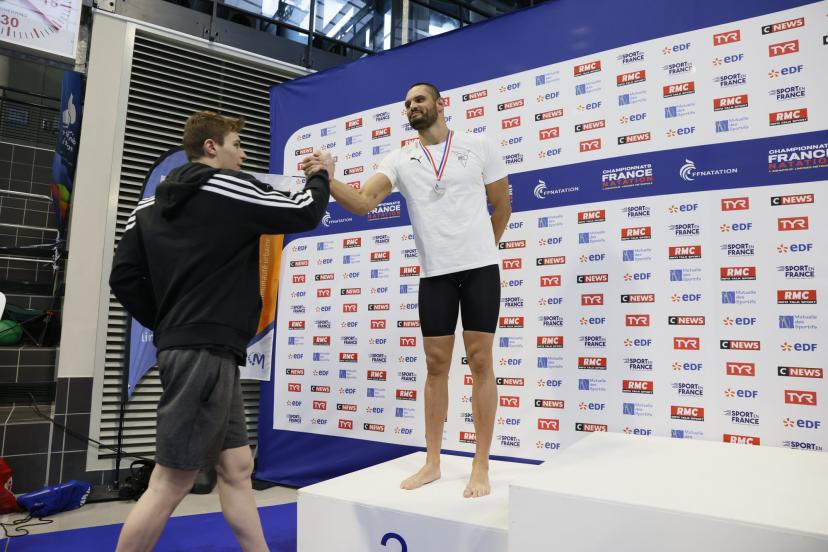 Maxime Grousset champion de France du 50m papillon