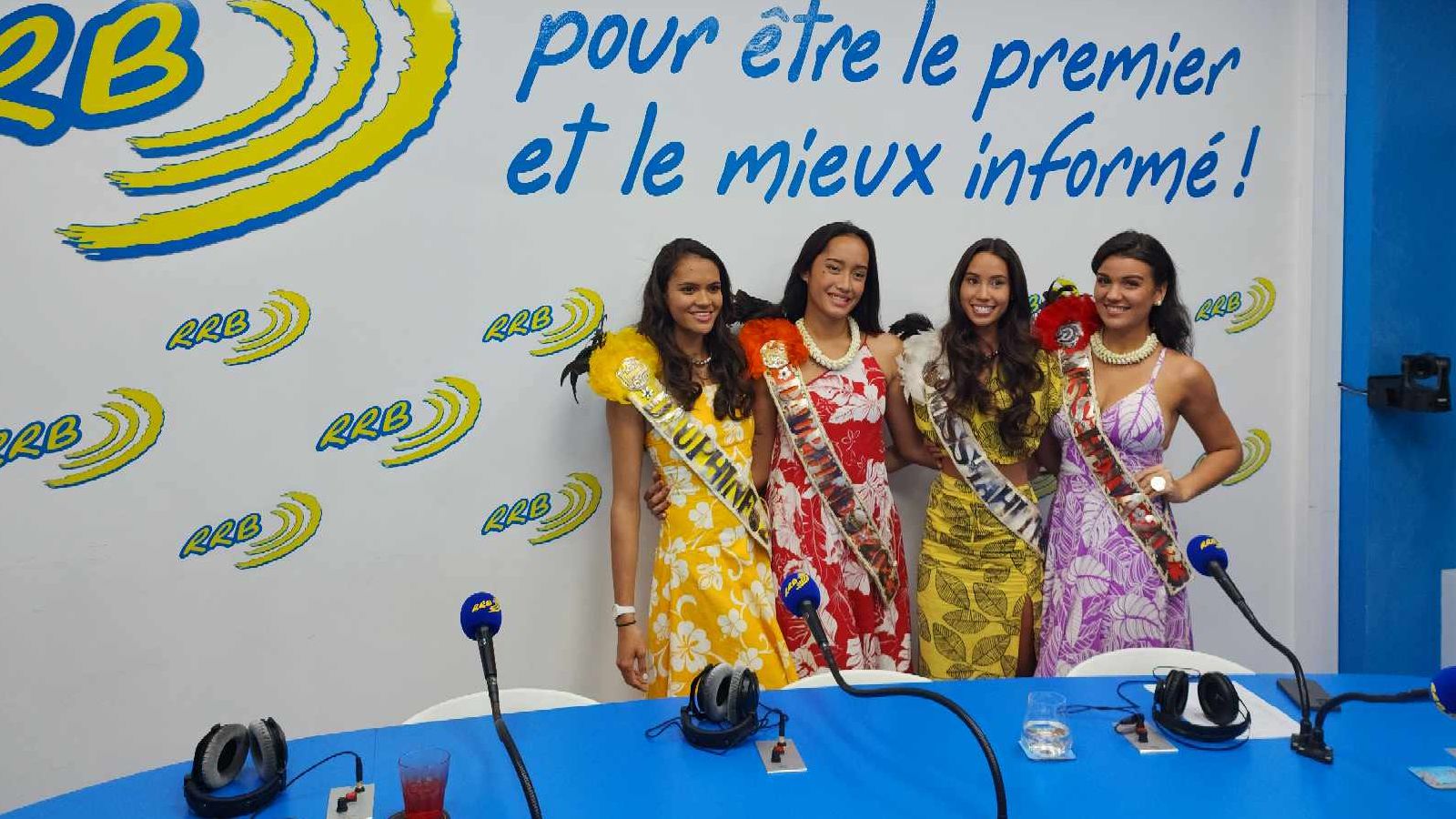 Quatre reines de beauté Polynésiennes sur RRB