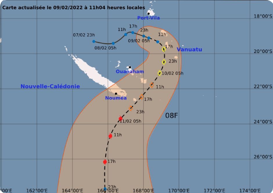 Météo : Pré-alerte cyclonique et programme de vols perturbé chez Air Cal demain