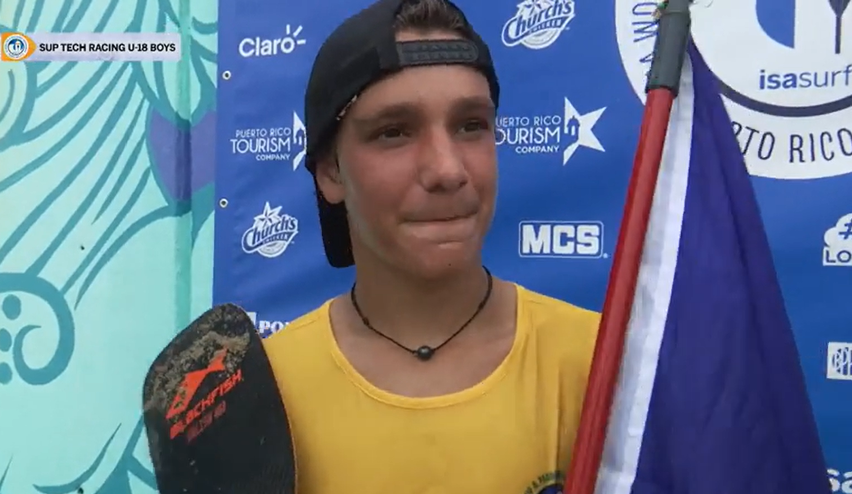 Vaïc Garioud champion du monde junior de stand up paddle