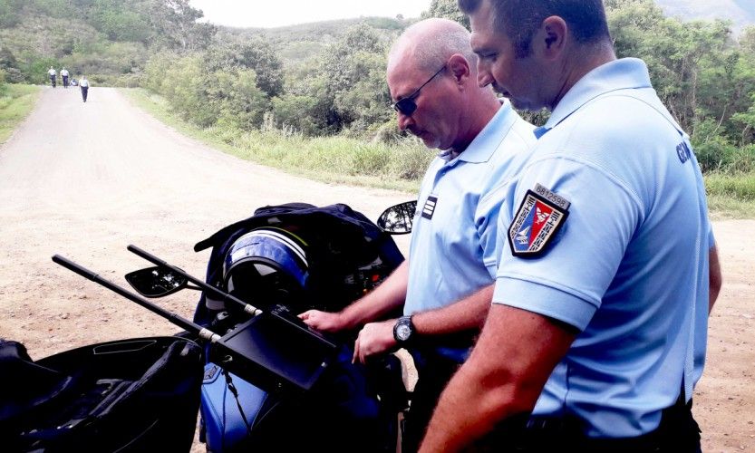 Contrôle routier sur la RT1