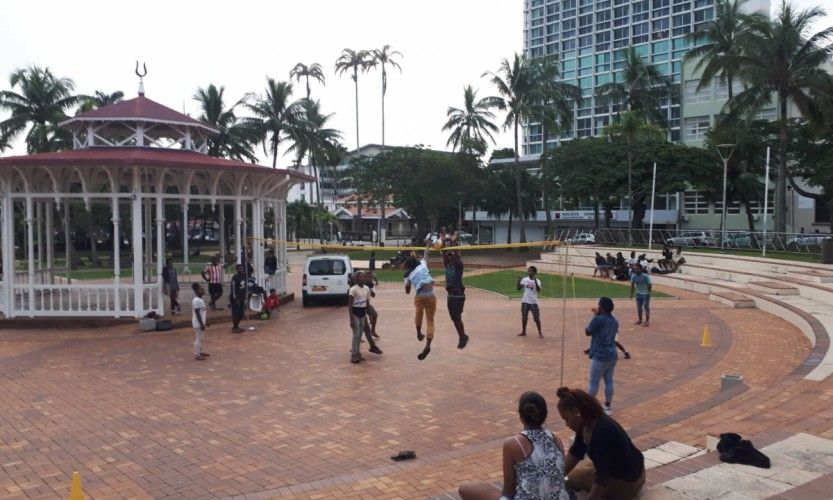 Du volley dans la ville