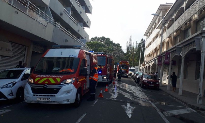 Feu d'appartement au centre-ville