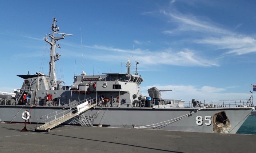 HMAS Gascoyne à Nouméa