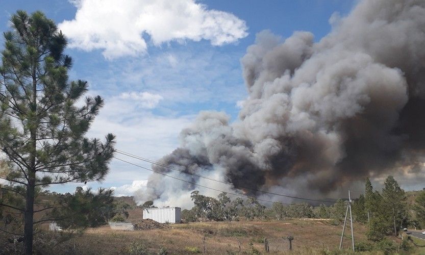 Important feu de brousse à Ouégoa