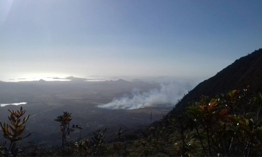 La Tamoa sous les flammes