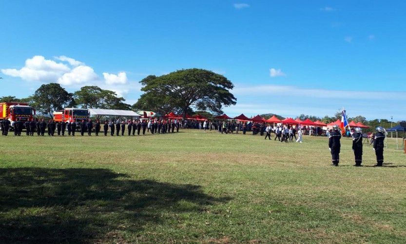 Les pompiers à l'honneur à La Foa