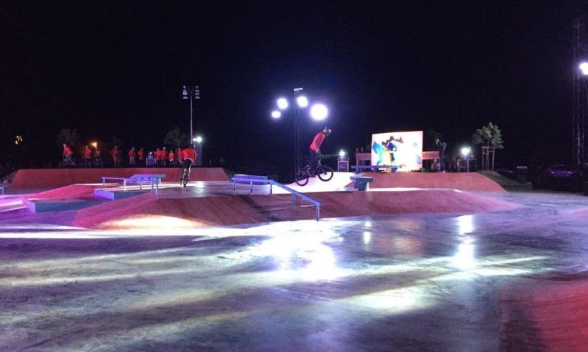 Skate et BMX hier soir à Païta