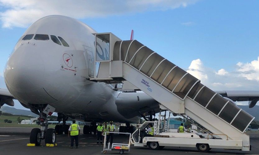 Un A380 à La Tontouta