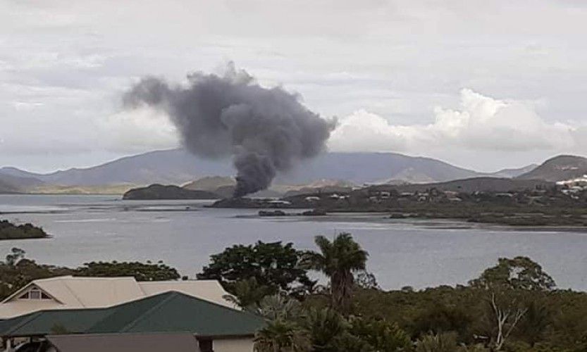 Un cabanon de l'Huitrerie incendié